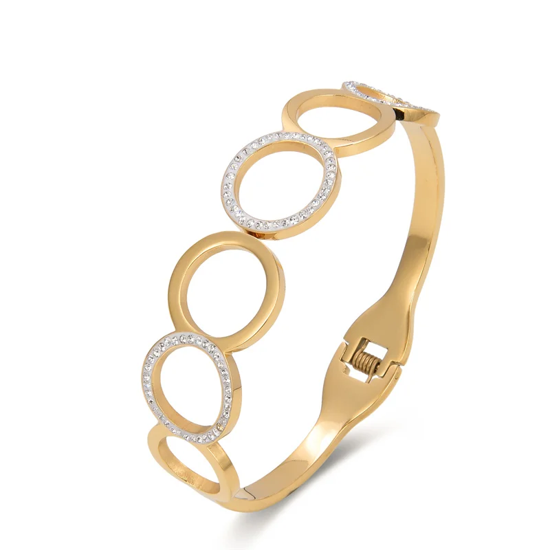 

Лидер продаж, ажурные Открытые Браслеты FYSARA из нержавеющей стали, очаровательные браслеты для мужчин и женщин, открытые браслеты на удачу д...