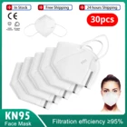 5-слойная маска KN95, адаптируемая против загрязнения дышащая N95 маска, безопасная Нетканая Ушная петля KN95 маска, защита уровня защиты