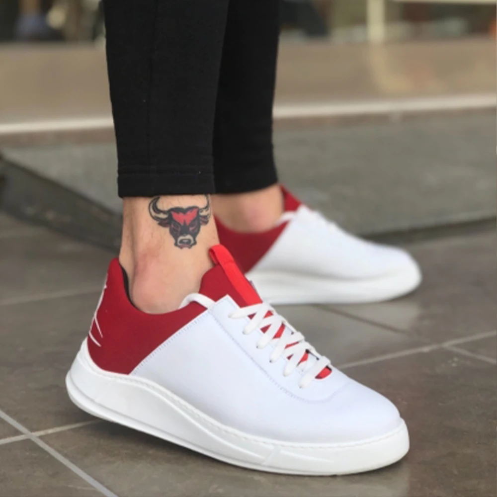 

BA0031 Sneakers Beyaz Kırmızı Yüksek Taban Casual Erkek Ayakkabı Türkiye'de Üretildi Hızlı Kargo Özel Tasarım Ucuz Fiyat