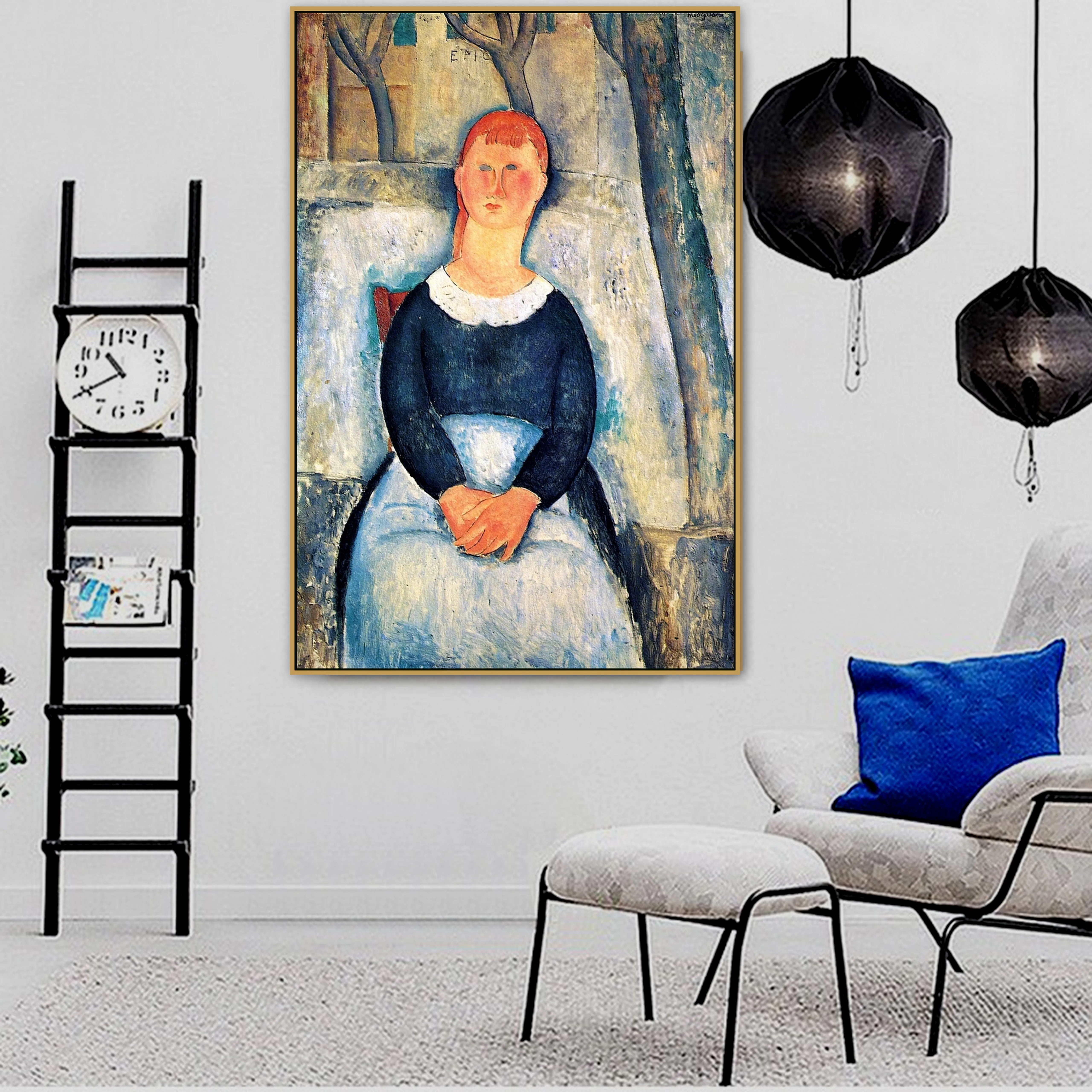 Amedeo Modigliani старый знаменитый мастер художника красивый свисающий холст фотообои