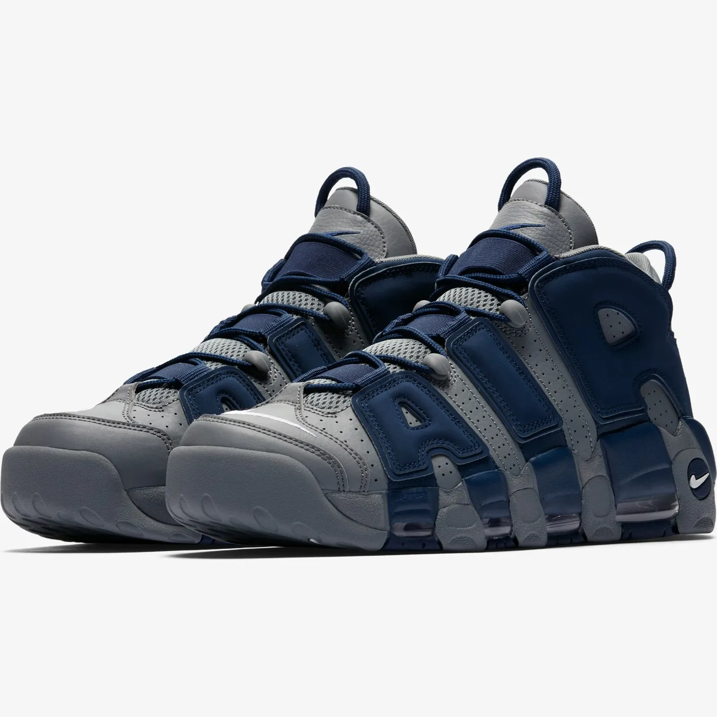 Original Nike Air More Uptempo Hoyas Zephyr Male Blue Sports Shoes 921948 - 003 Men 'S Sneaker | Спорт и развлечения