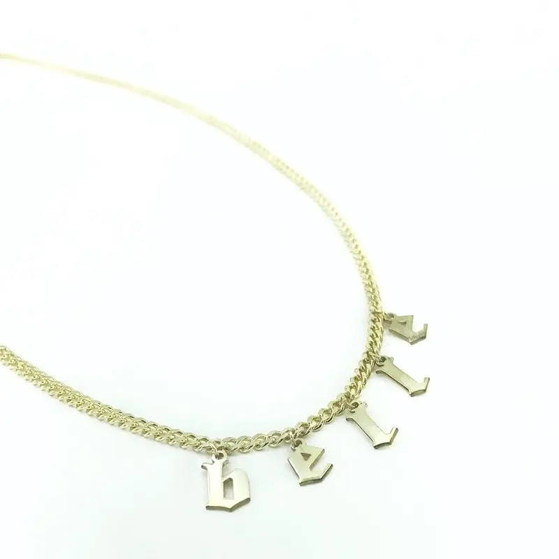 Thick 314cc Chain Gold Plated Is Letter Silver Necklace | Украшения и аксессуары