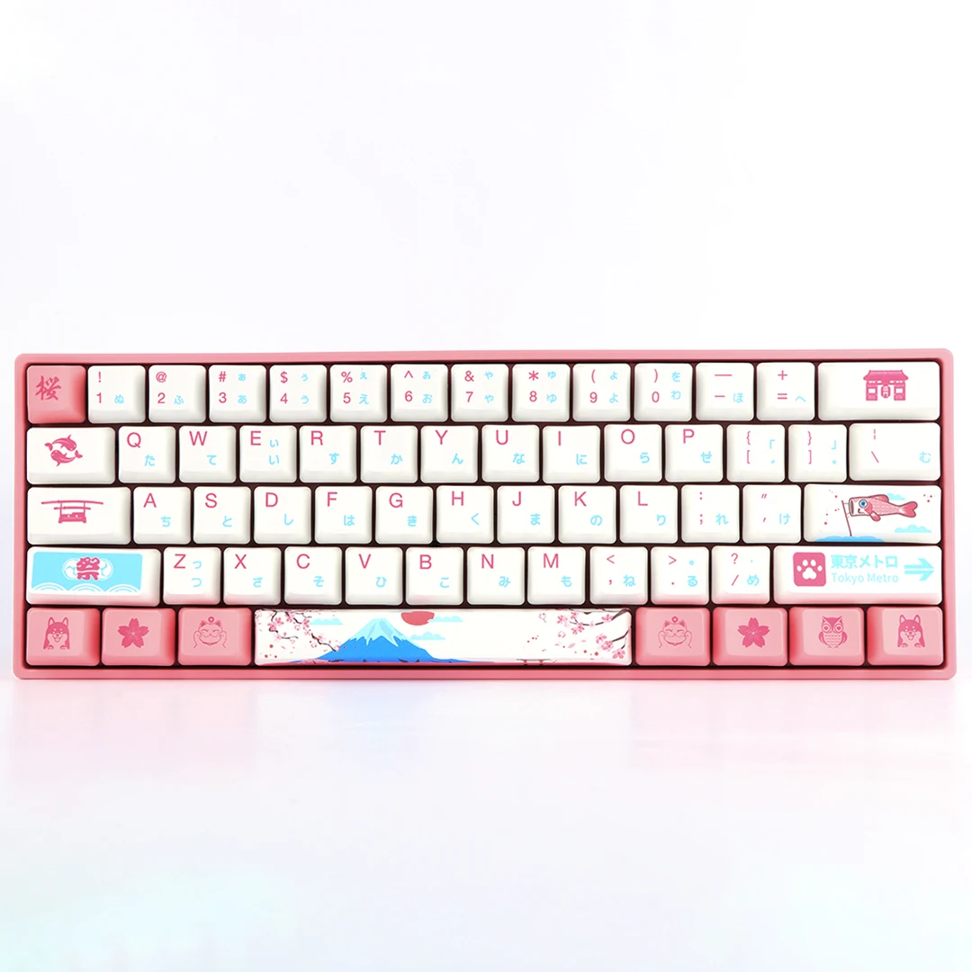 Akko 3061 R2 World Tour Tokyo 61 Keys RGB 60% Wired Mechanical Keyboard with PBT Japanese Keycaps NKRO Gateron Switch