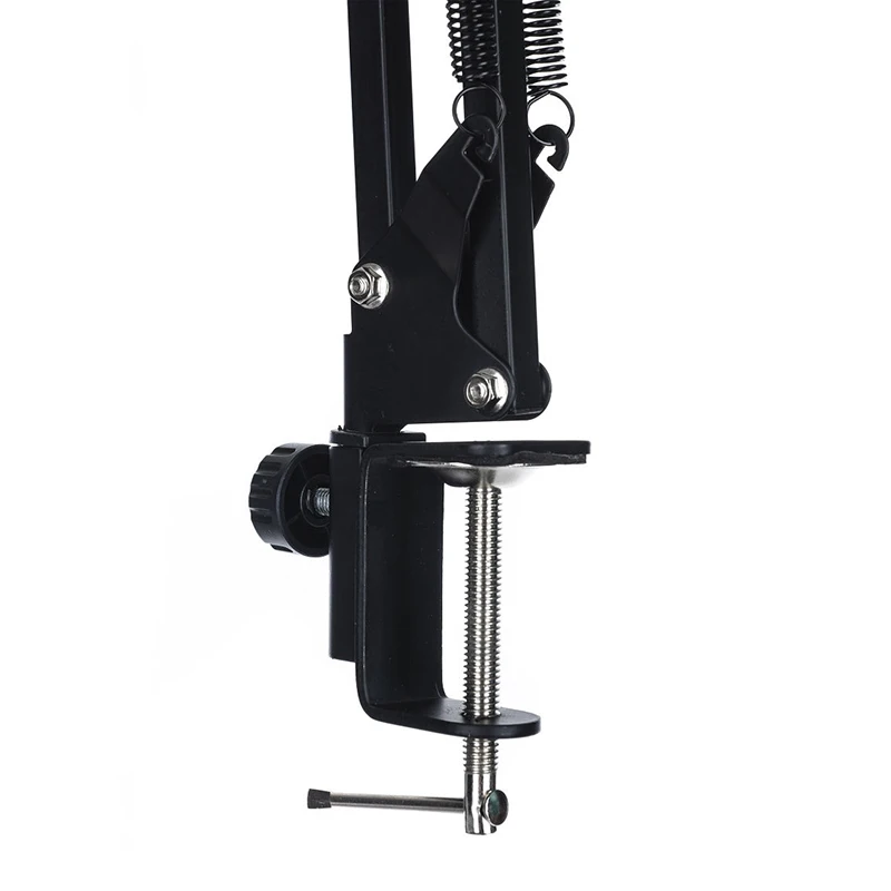 Настольная стойка для микрофона пантограф HY-NB3 с держателем Паук и поп-фильтром