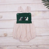 new design one piece clothes for 0 3t boys cute three dog coffee embroidery romper newborn casual sports jumpsuit for summer