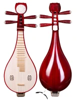 color wood red liuqin professional playing practice with box