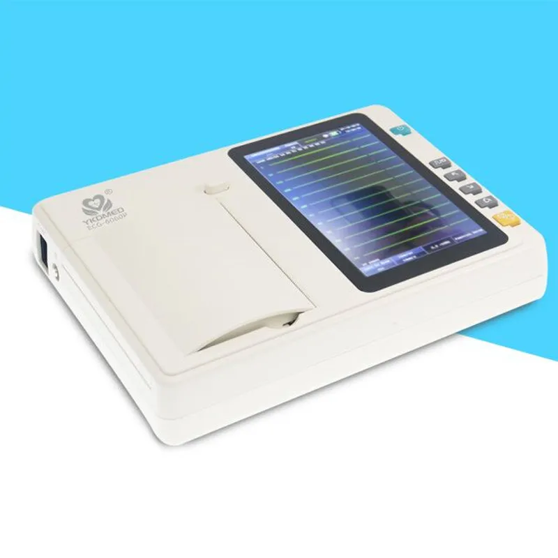 Новый стиль YKD ECG-6060P портативный ЭКГ машина электрокардиограф 6 каналов |