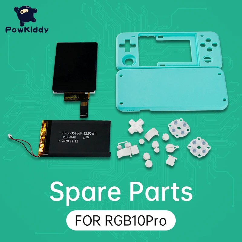 

Powkiddy RGB10 PRO Shell Accessories 3.5IPS полноразмерный экран большой емкости аккумулятор подходит для модификации и обновления RGB10