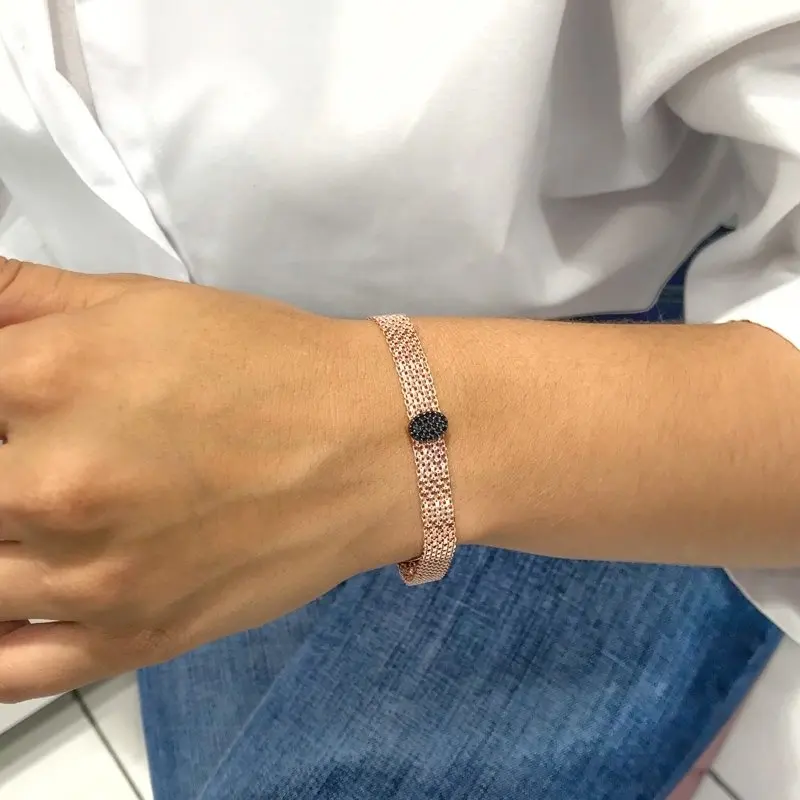 

Trend Style New Season Braided Cord Silver Bracelet