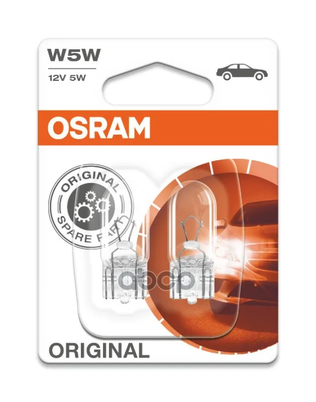 Автолампа W5w 12v W2 1x9 5d (Комплект 2 Шт) Osram арт. 282502B |