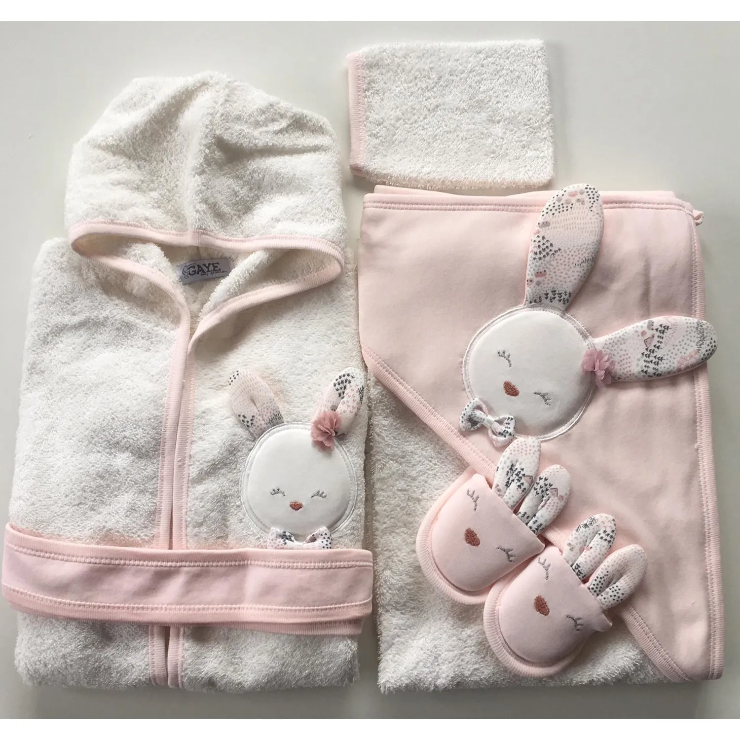 Baby Bath Towel Set 5pcs toallas de baño Girl doudou bebe Newborn Cartoon Towels With Hood полотенце полотенце детское