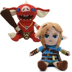 Фигурки аниме, игрушки, Мультяшные звенья, мальчик с мечом, животное, Bokoblin Zelda, дыхание дикой мягкой куклы, мягкие игрушки