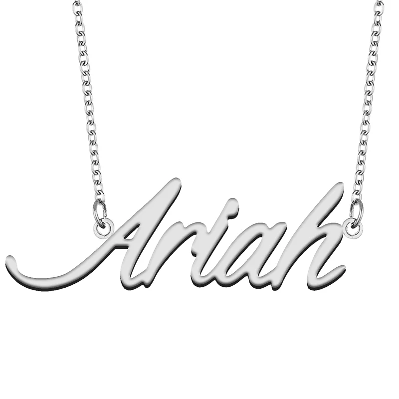 Ariah Custom Name Necklace Customized Pendant Choker Personalized Jewelry Gift for Women Girls Friend Christmas Present
