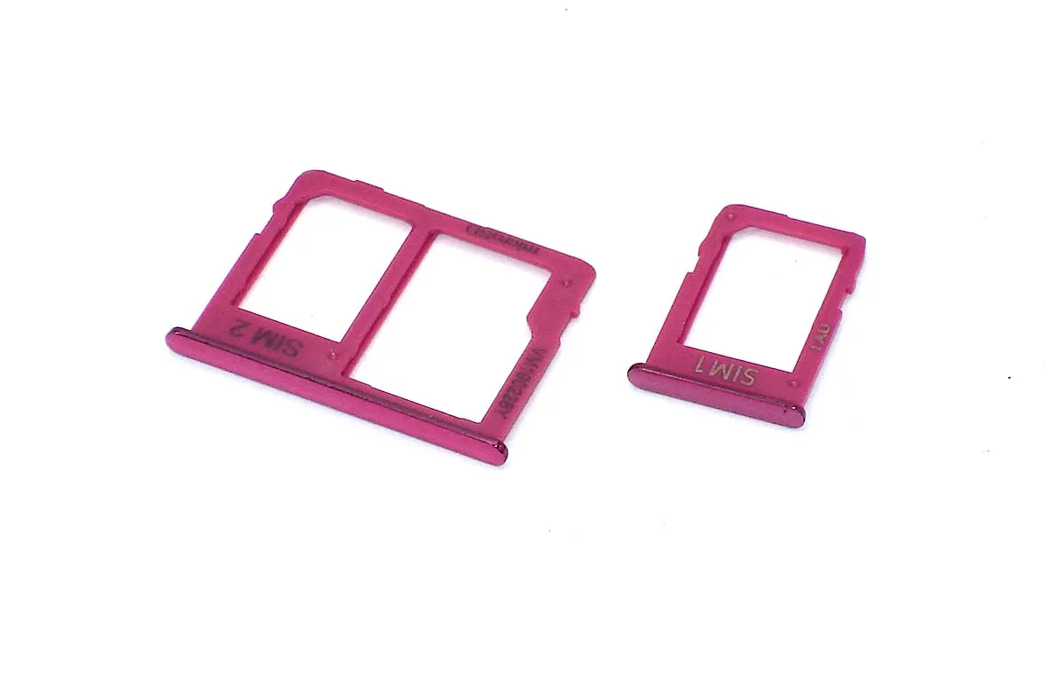 Лоток для SIM-карты Samsung Galaxy J6/J4+ (J610F/J415F) красный