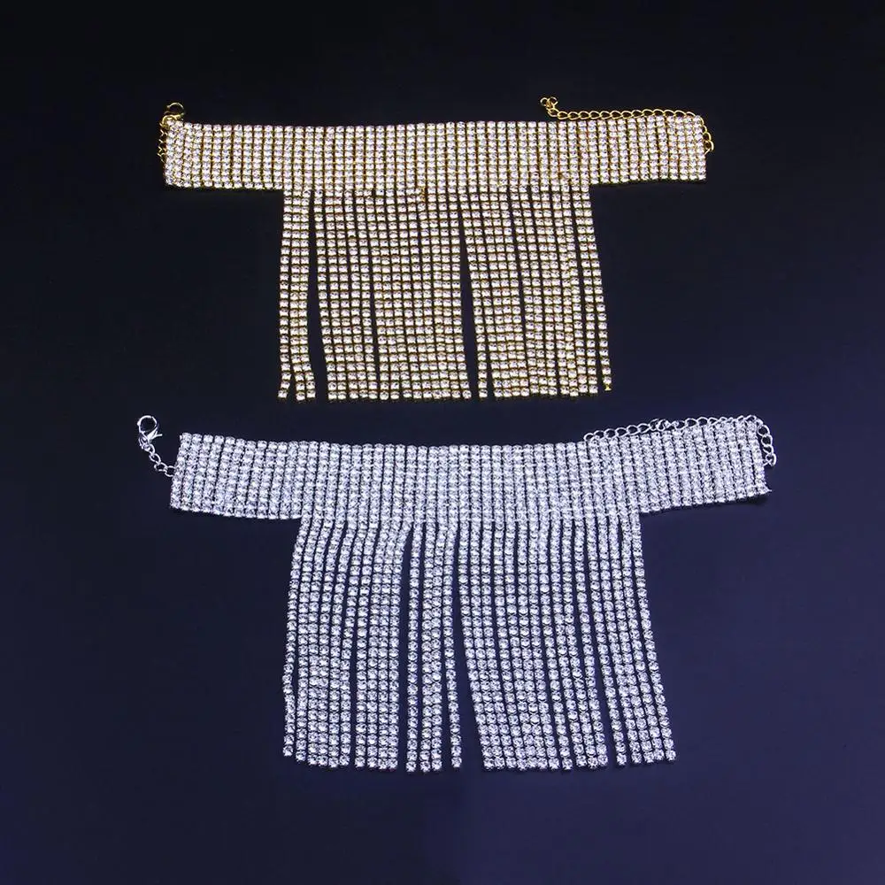 1 шт. очарование блестящие Длинная кисточка из горного хрусталя браслет браслеты