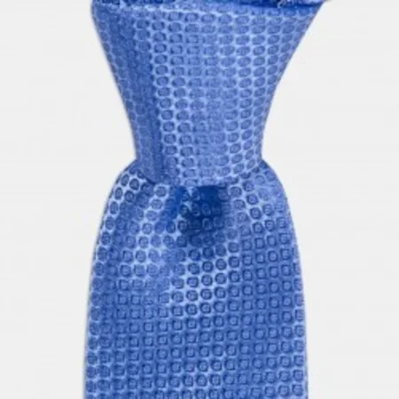 

Blue print silk tie 67828291