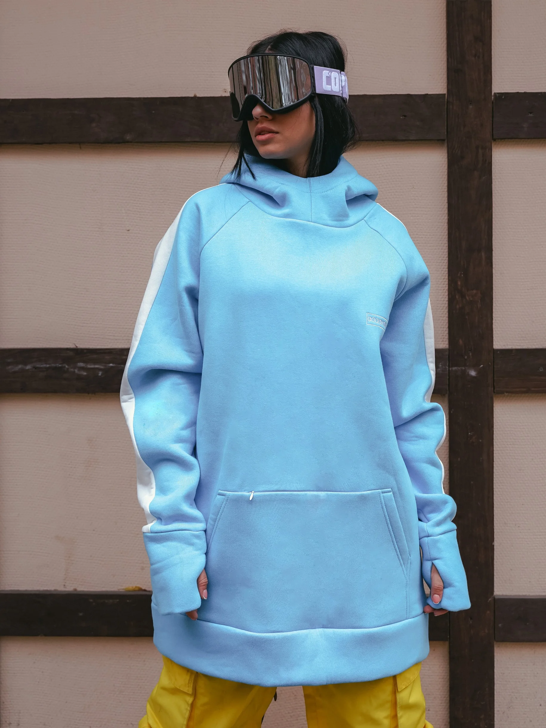 Толстовка для сноубординга Lamp Blue Сделаны вручную мужчин и женщин худи