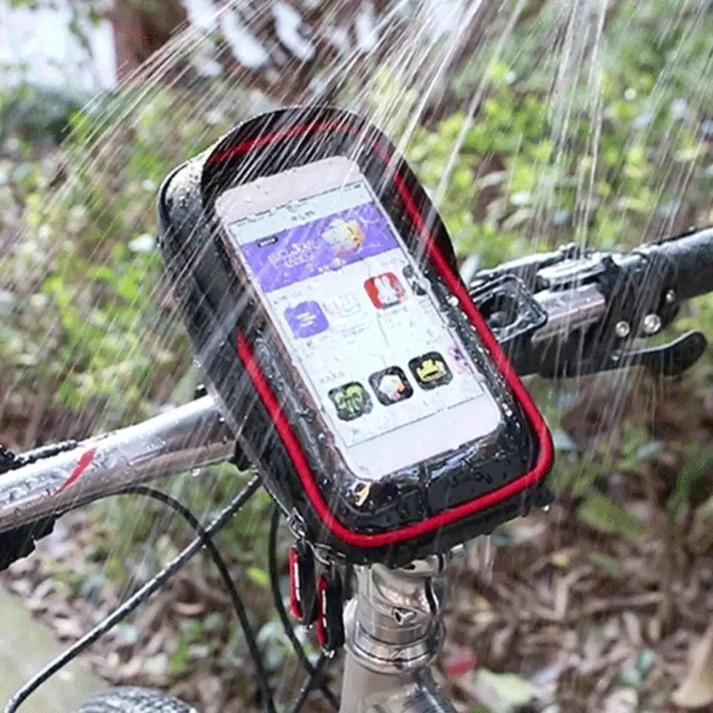 360 ° MTB велосипеда сумка Велоспорт крепящаяся на переднюю раму для верховой езды