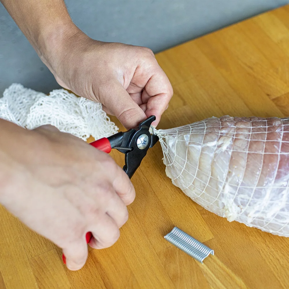 Клипсатор ручной для колбас+60 клипс 313313 Набор колбас Домашняя колбаса |