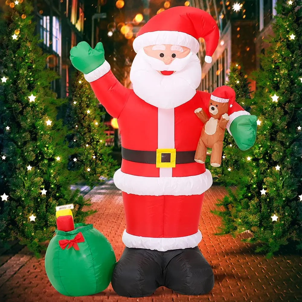 

13 футов/20 футов/26 футов наружный надувной гигантский Санта на Рождество надувные украшения с бесплатной воздуходувкой