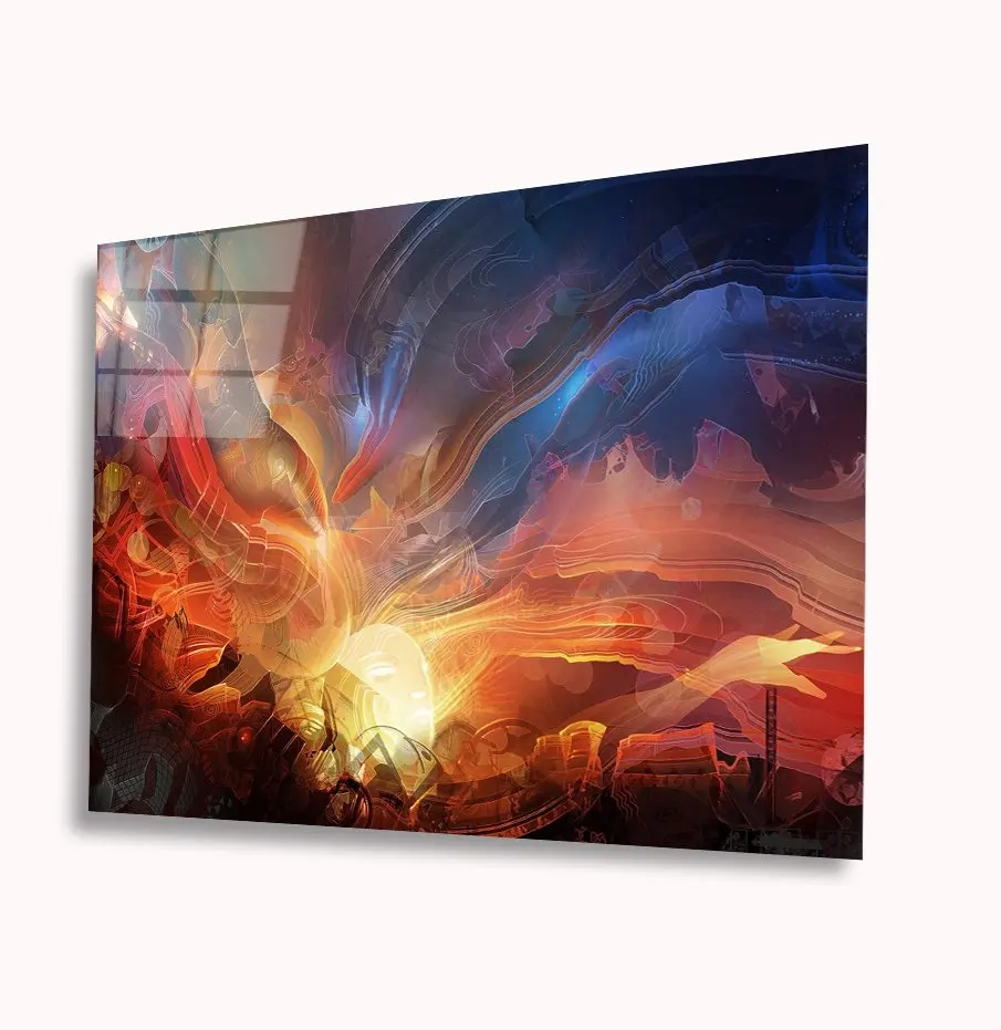 

Illustration Glass Table 4mm Durable Tempered Glass Home Decoration Table Decoration