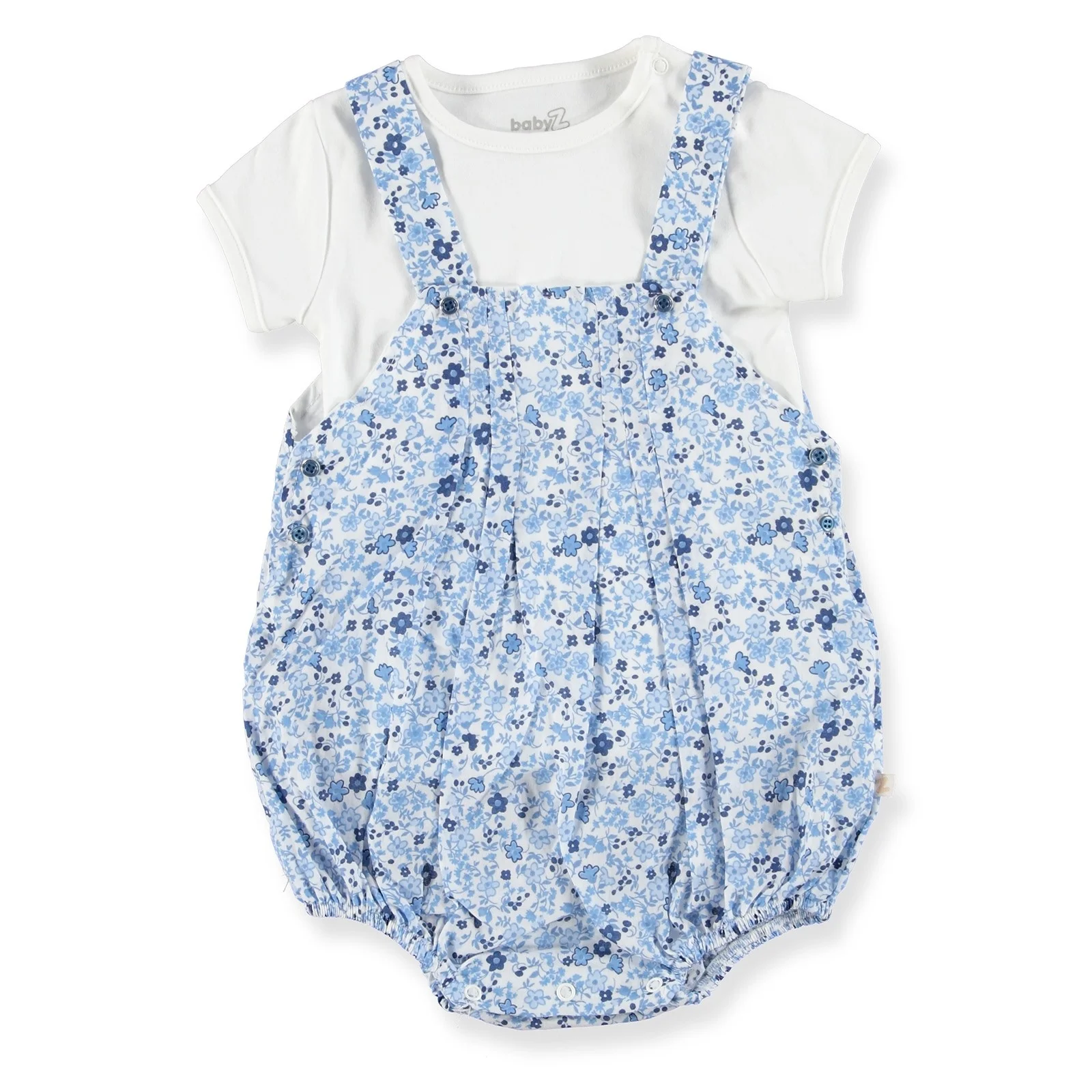 Ebebek BabyZ/комбинезон для маленьких девочек на пуговицах с цветком набор футболок| |