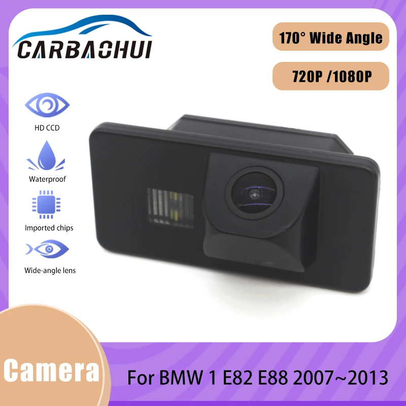 

Автомобильная парковочная система с камерой заднего вида, CCD, HD, ночное видение, водонепроницаемая для BMW 1 E82 E88 2007 2008 2009 2010 2011 2012 2013