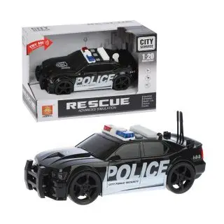 Машина &quotПолиция&quot пластмассовая инерция свет звук Наша Игрушка WY500A| |