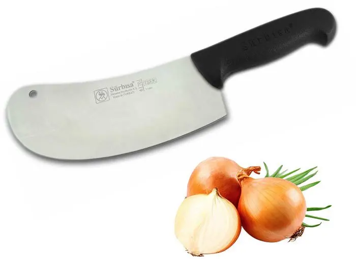 

High Quality Professional Vegetable Slicer Chopping Armor Blade Row Onion Chef Knife Surbisa Made in Turkey