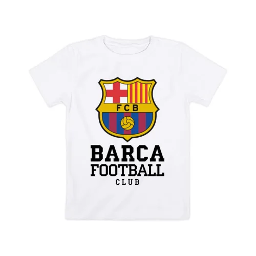 Детская футболка хлопок Barcelona FC|Тройники| |