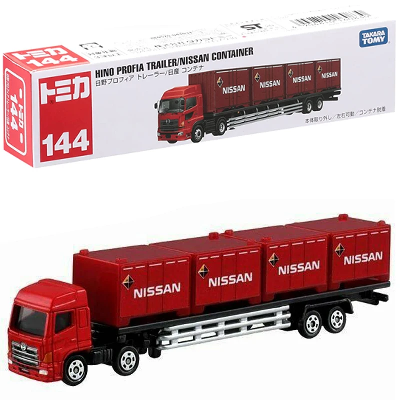 

Takara Tomy Tomica No. 144 Long Type Tomica Hino Profia Trailer Nissan Container Car Hot Pop Kids Toys Motor Vehicle Diecast