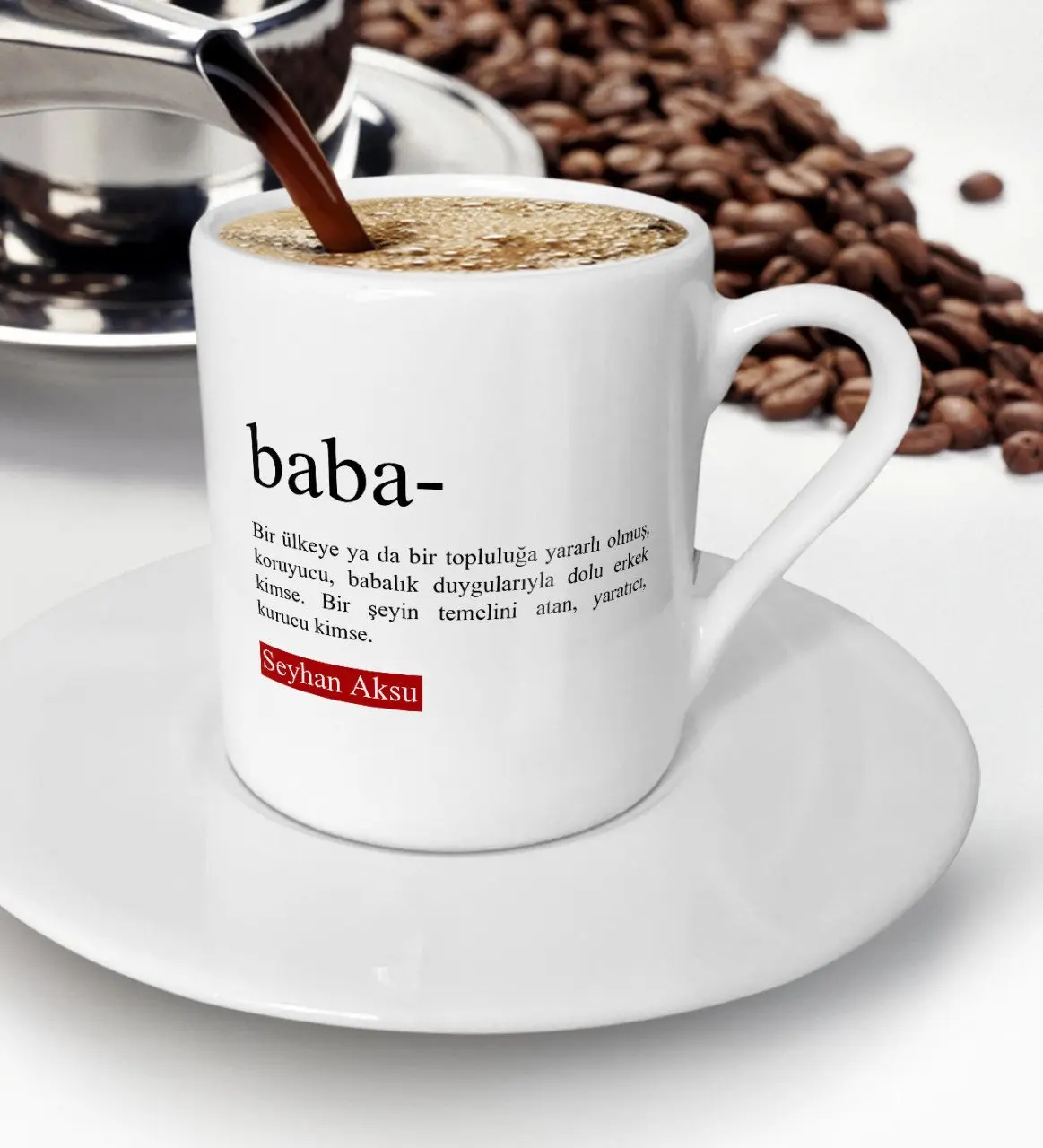 

Personalized Dad Turkish coffee Cup