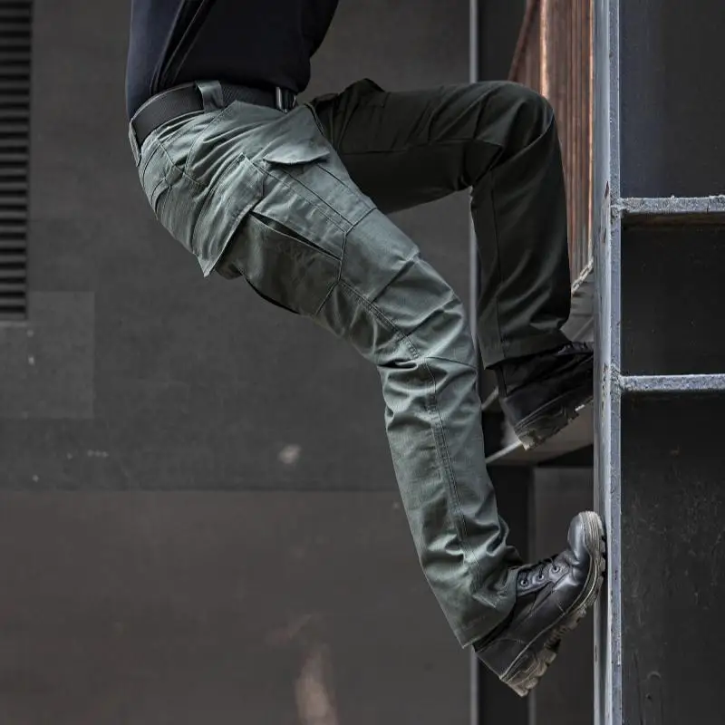 Men Military Tactical Pants Waterproof Cargo Pants Men Breathable SWAT Army Solid Color Combat Long Trousers Work Joggers S-5XL slim fit cargo pants