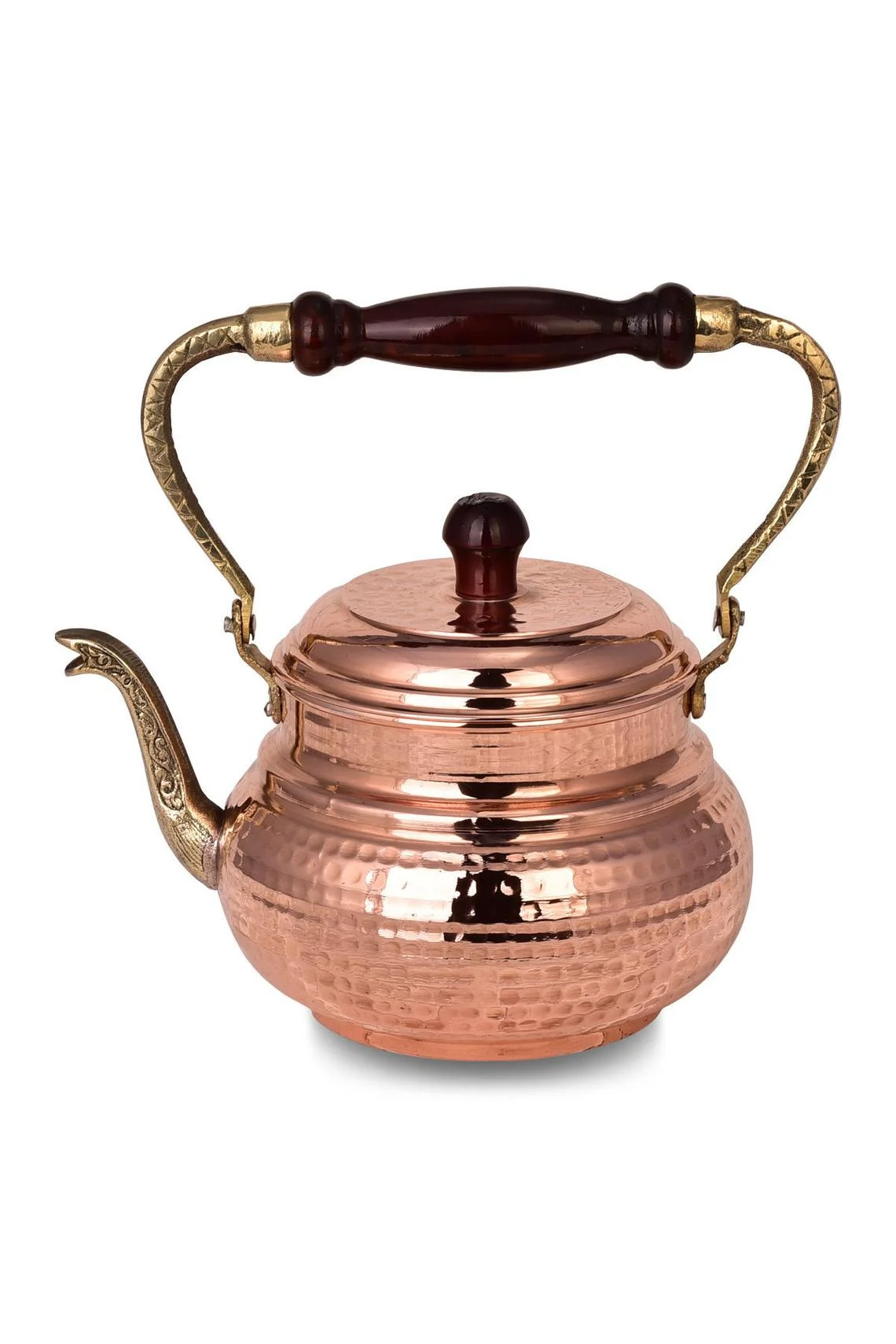 

Italian Design Handmade Pure Copper Tea Kettle Lid 1000ml Large Coffee Tea Pot Handcrafted Pure Copper Hammered Pure Copper