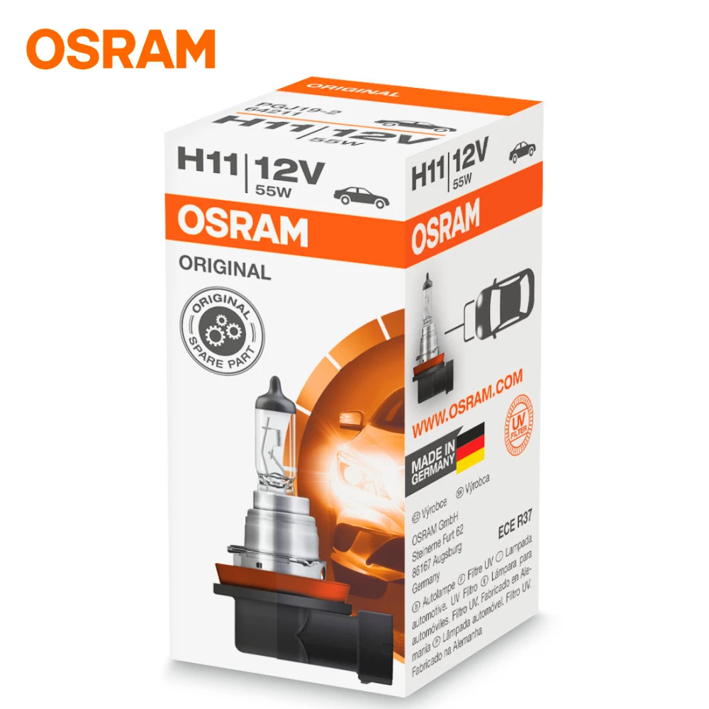 Автомобильные галогенные лампы Osram ORIGINAL H1 H7 H4 H8 HB3 HB4 H11 HIR2 64150 64193 64210 64211 9005 9006 9012 |