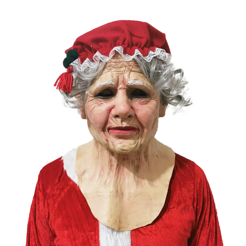 Латексная маска для лица с Санта-Клаусом маскировка Николая Маскировочные маски