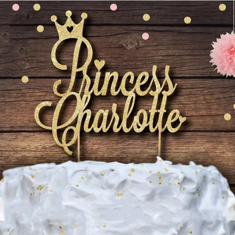 Индивидуальное название топпер для торта большой яркий Топпер