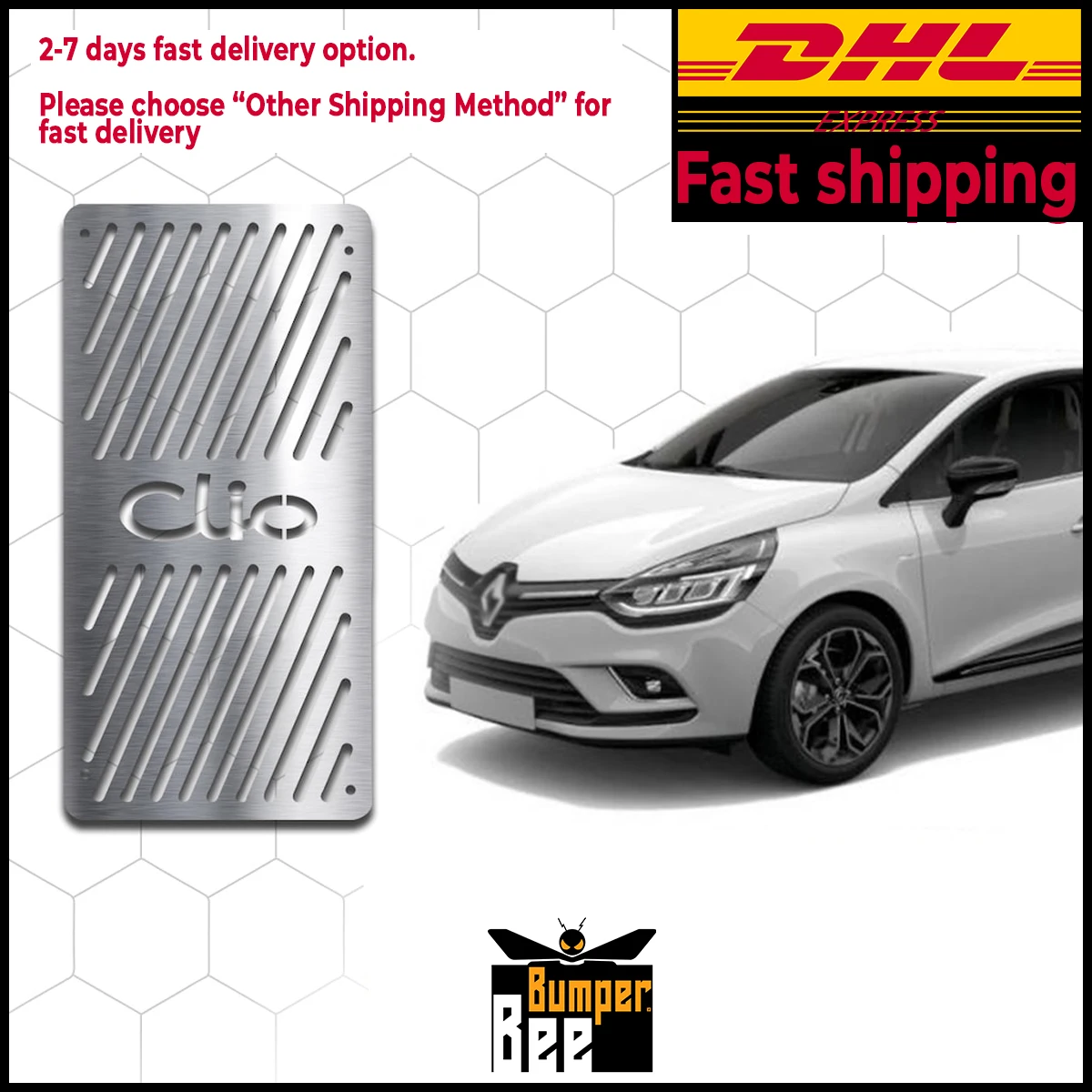 Renault Clio 4 HB 2012 2013 2014 2015 2016 2017 2018 2019 автомобильные аксессуары ABS хром подставка для