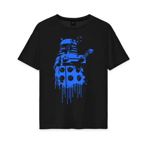Женская футболка хлопок Oversize Daleks
