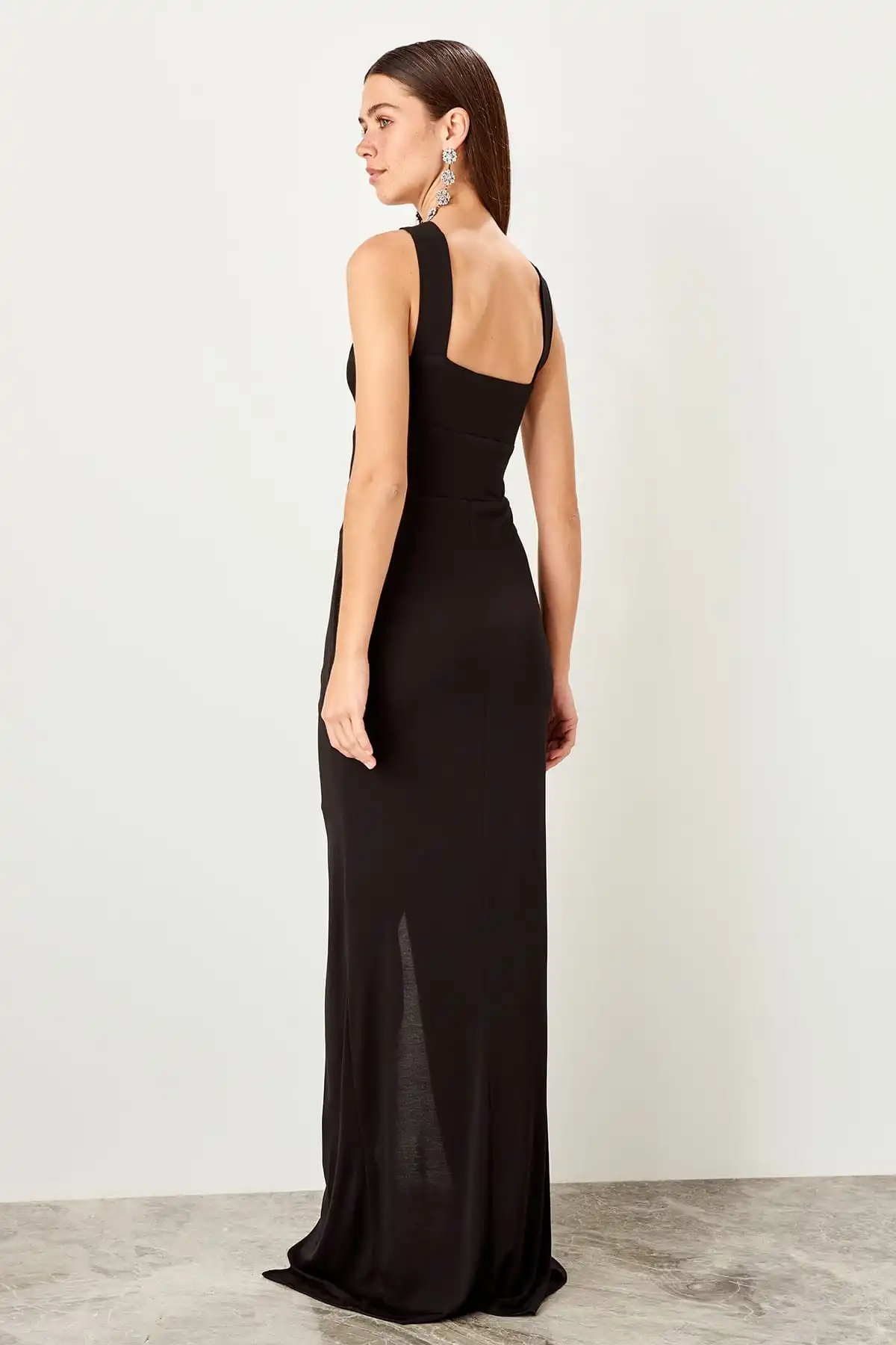 Trendyol вечернее платье с воротником TPRSS19BB0408