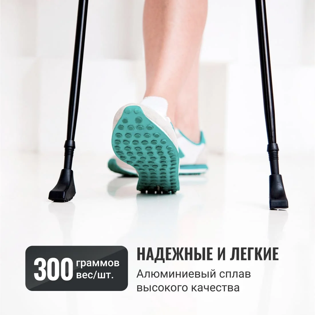 Палки для скандинавской ходьбы (двухсекционные) Basic Walker GESS-919 длина 80-135 см 2 шт |
