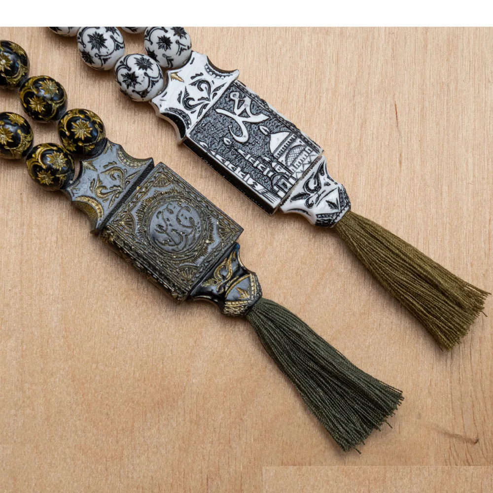 Кулон мусульманской молитвенной бусы в автомобиле, зеркало Розария, аксессуары для подвески в салоне для мужчин.