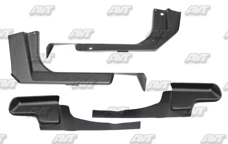 Накладки на ковролин дверных порогов для Renault Captur 2016- 4 шт/1 комплект передние и