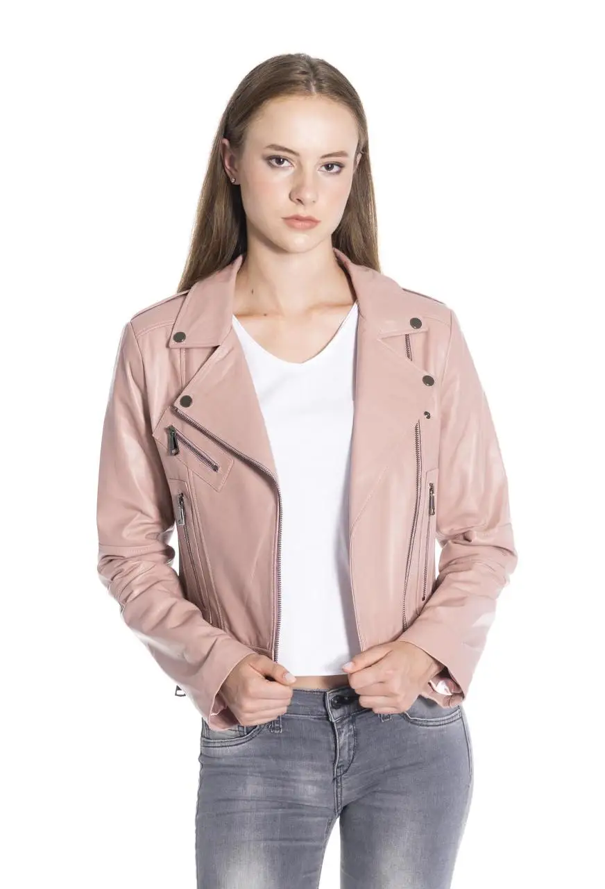 Women Leather Jacket Genuine Real Leather Jacket leather Coat lambskin coat Female Jacket Genuine Leather Women's Powder Coat