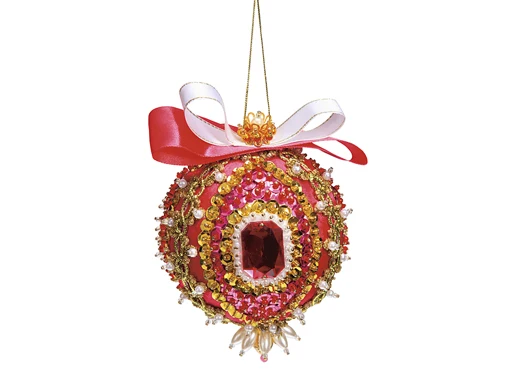 Набор для творчества Новогодний шар из пайеток &quotКардинал Ришелье&quot Ф8см (арт.