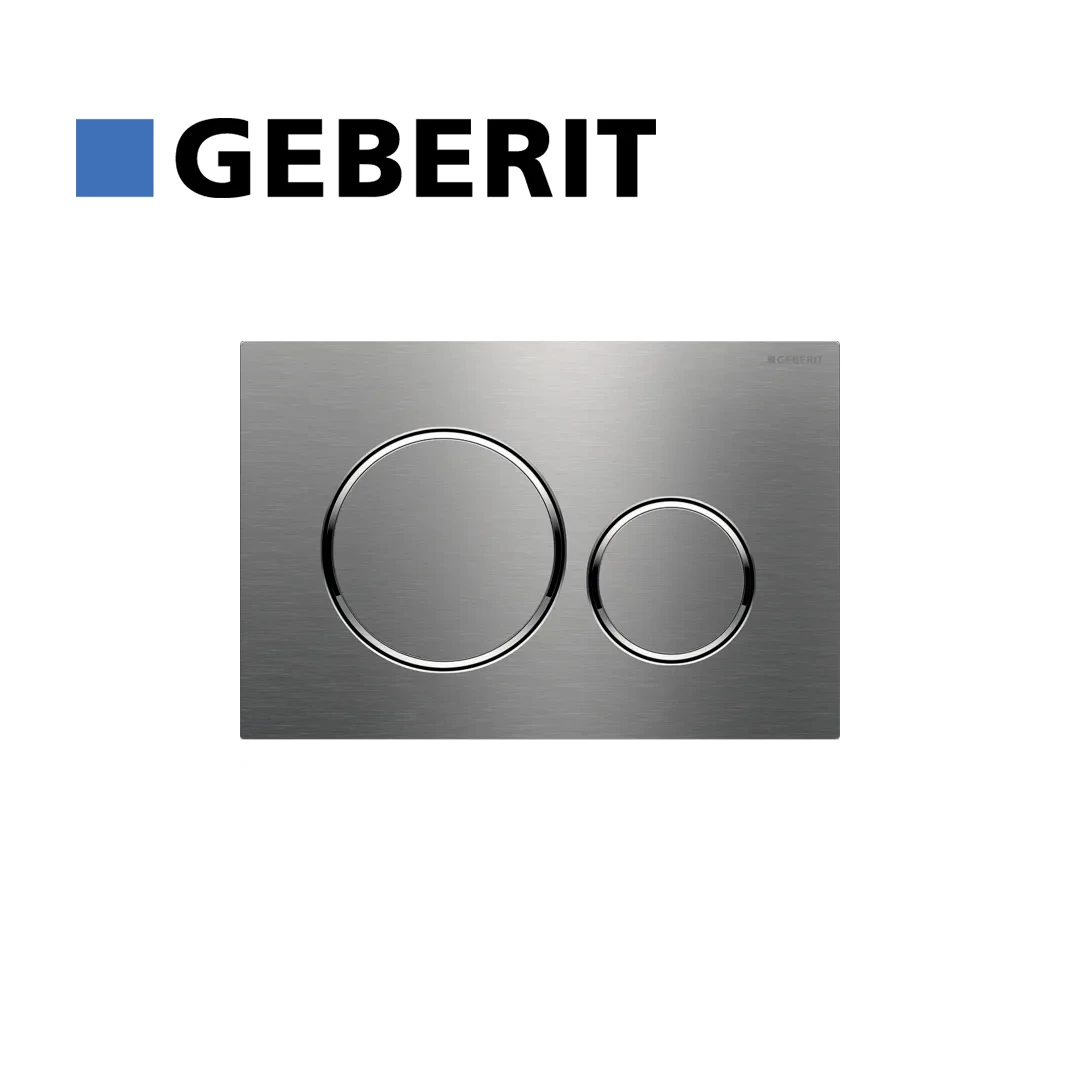 

Geberit Actuator Plate Sigma20 For Dual Flush: Brushed, Easy-To-Clean Coated, Polished 115.882.SN.1