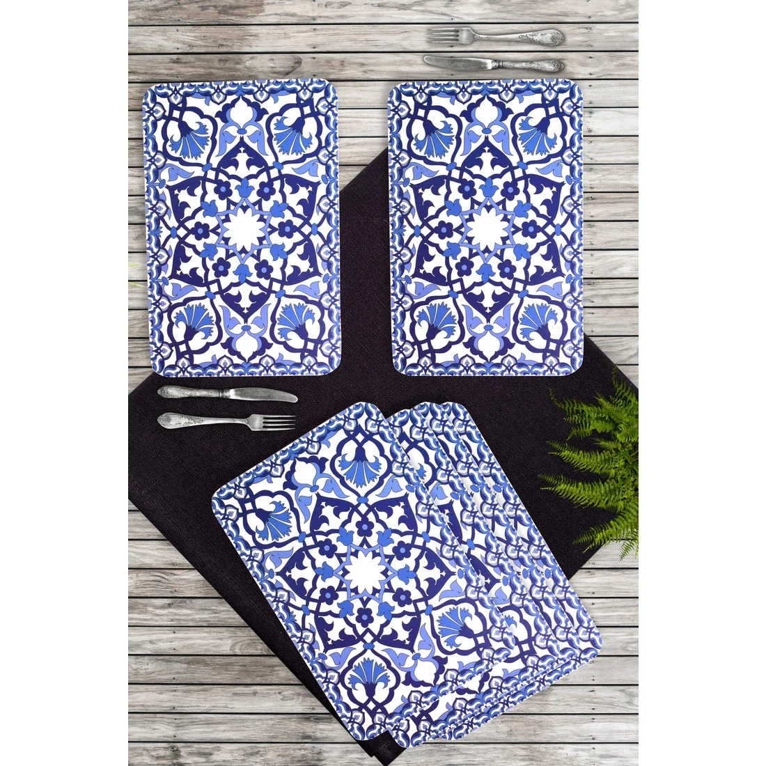 

Ottoman Mushroom American Serving 6 Pieces Mat