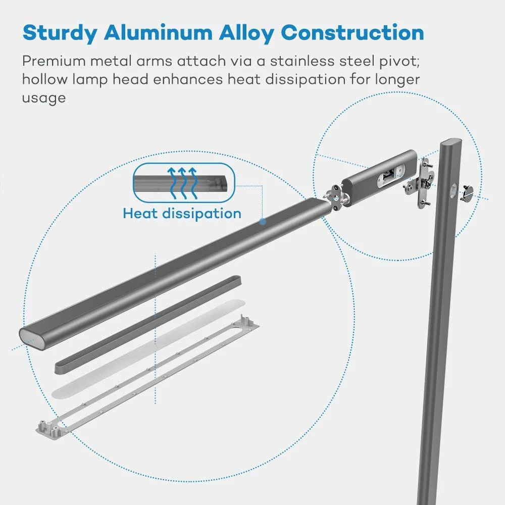 USB порт для зарядки современный светодиодный настольный светильник с QI