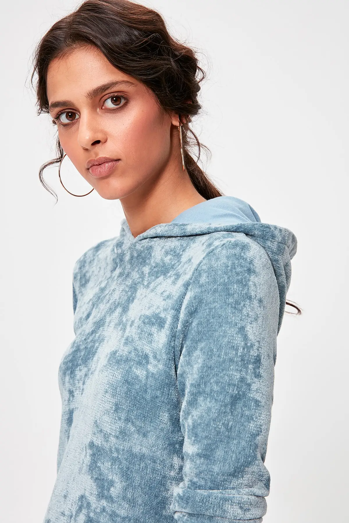 Trendyol мятный трикотажный Свитшот TWOAW20SW0268