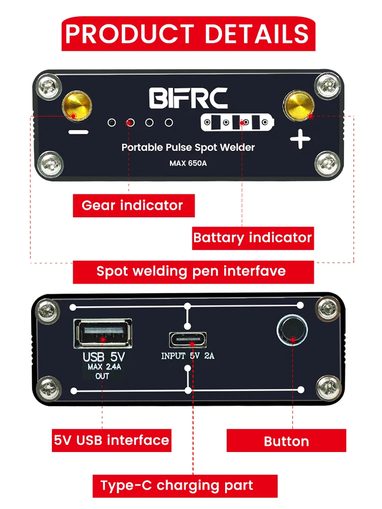 Bifrc DH20 Pro Handheld DIY Spot Welder Mini Welding Machine With Quick Release Pen 18650 Battery Nickel Plate | Инструменты